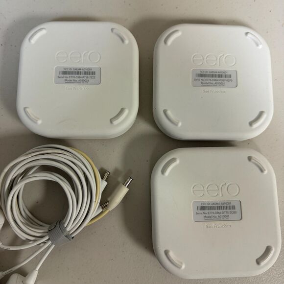 Eero Internet 3 Set 1st Generation Mesh WiFi System Internet Routers Whole Home - Picture 2 of 8